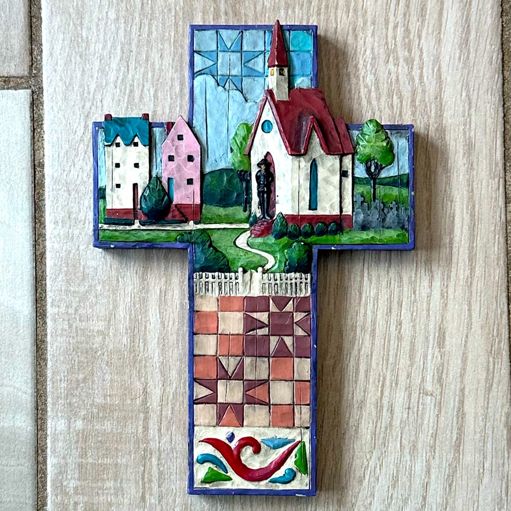 Jim Shore Town and Church Cross